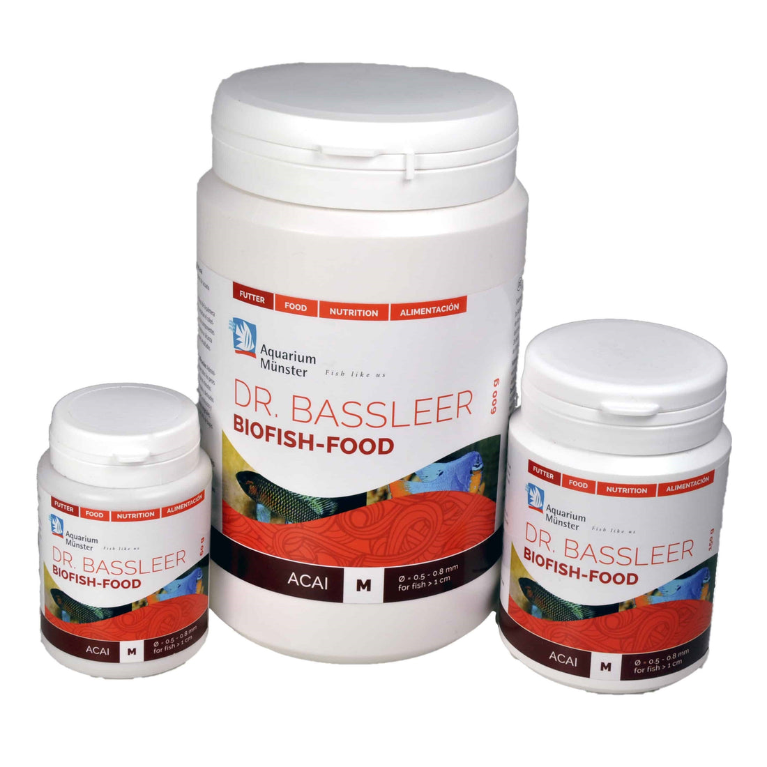 Dr. Bassleer bio fish food short descriptions